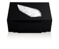 Victoire jewellery box in numbered edition, black lacquered with clear crystal, large size black lacquered - Lalique